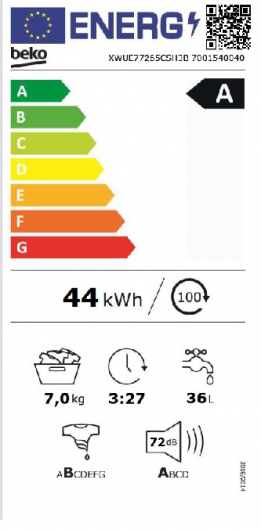 Beko XWUE77265CSH3B + XDS74245CSH3BH