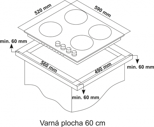 Kluge DESKA PLYNOVÁ KPG6010BG