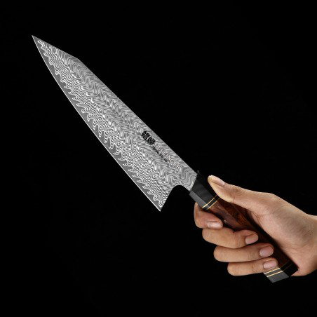 nůž Kiritsuke / Chef 8,5 Dellinger Octagonal Desert Iron Wood VG-10