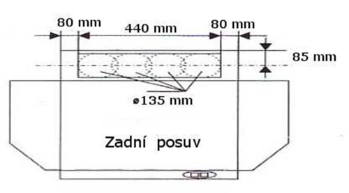 CH Kovo CH100 - 60cm, zadní