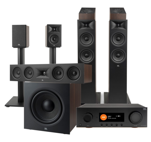JBL Audio set MA7100HP + STAGE 260F + 245C + 240B vč. stojanů + 240H +220P
