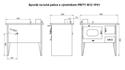 Prity W12 1P41, levá