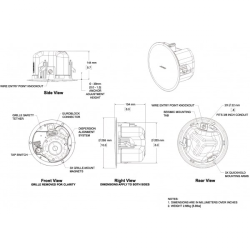 BOSE DesignMax DM3C White