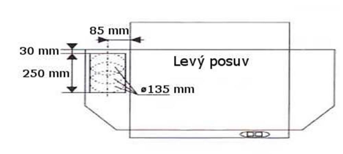 CH Kovo CH100 - 60 cm, levý