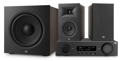 KATEGORIE»Audiosety»Sety domácího kina JBL Audio set MA310 + STAGE 250B + STAGE 200P, 2.1