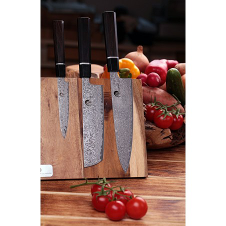 nůž Utility 125 mm Dellinger Octagonal Ebony Wood
