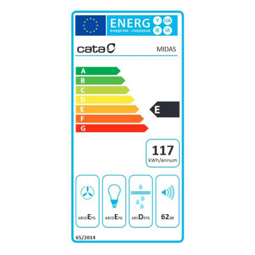 MIDAS GLASS TC3V Nerez Halogen 900