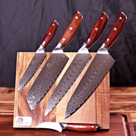nůž na chléb Bread 8,5 (210mm) Dellinger Rose-Wood Damascus