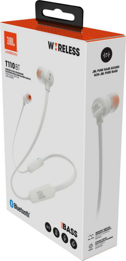 JBL T110BT, White