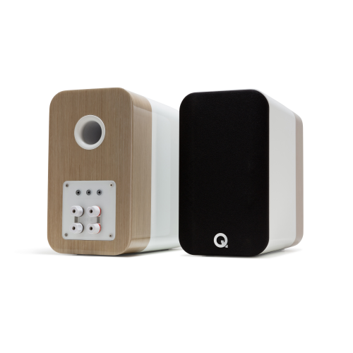 Q Acoustics Q Concept 300 repro regál/bílá/světlý dub + stojan