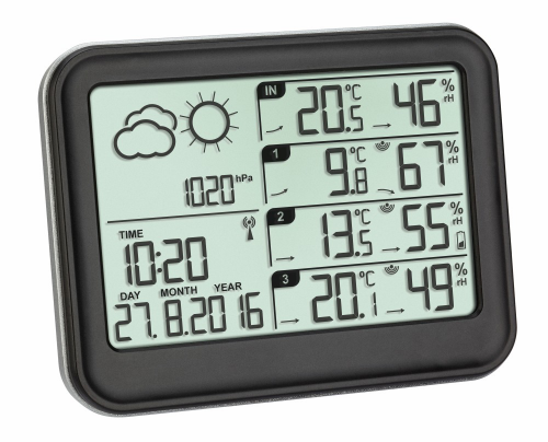 TFA Meteostanice se třemi senzory teploty/vlhkosti TFA 35.1142.01 VIEW