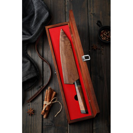 nůž Kiritsuke / Chef 8,5 Dellinger Octagonal Desert Iron Wood FULL