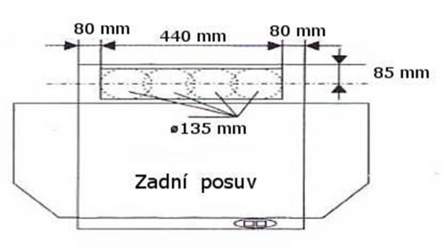 CH Kovo CH100 - 60 cm, zadní