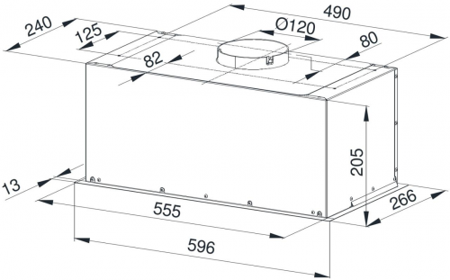 Kluge Odsavač plně vestavný KMV6011BL