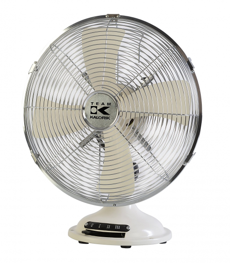 Ventilátor RETRO stolní KALORIK VT 1021, 30cm, 35W, slonová kost