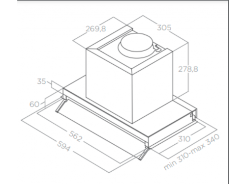 ELICA  BOX IN LX/BL MAT/A/60