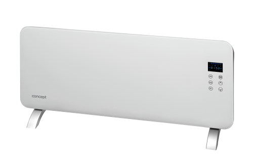 CONCEPT KS4000 Konvektor skleněný s montáží na zeď a dálkovým ovládáním bílý