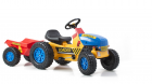 G21 Šlapací traktor Classic s vlečkou žluto/modrý