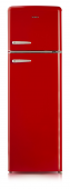 DOMO Retro lednice s mrazákem nahoře - červená - DOMO DO929RKR