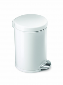 Polti Pedálový odpadkový koš Simplehuman – 3 l, kulatý, bílý