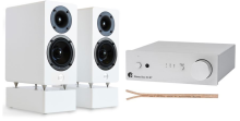 AQ Audio set Pro-Ject Stereo Box S3 BT silver + WRS MM2 white